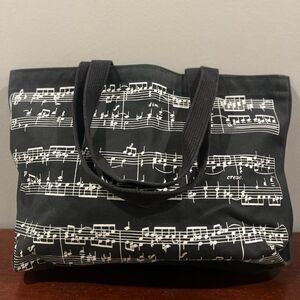 Woodchips Designers Music Note Tote Bag